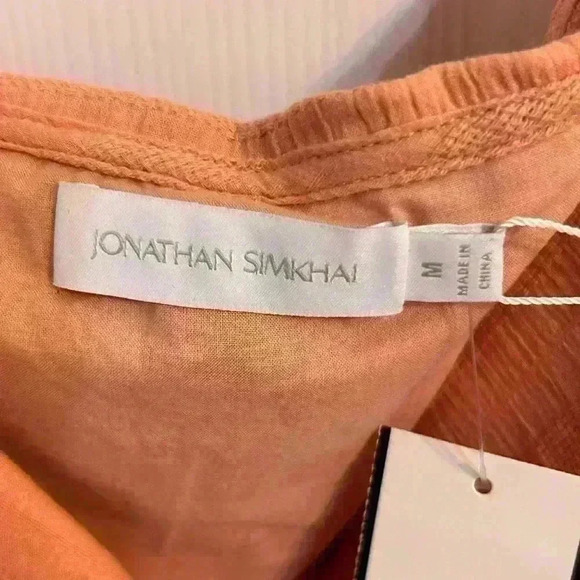 Jonathan Simkhai Bahari Off Shoulder Mini Dress Size 6 - Picture 4 of 5